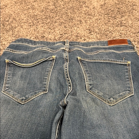 Hollister High-Rise Crop Super Skinny Classic Stretch Lace up Blue Jeans 9R EUC - Picture 8 of 8